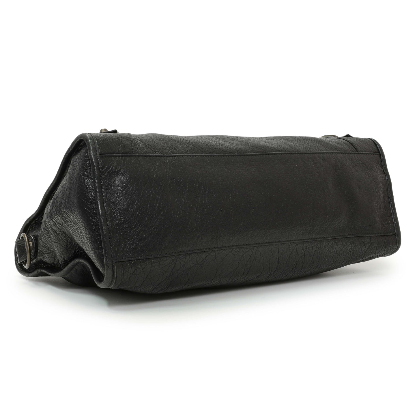 Exclusive Balenciaga Black Agneau Classic Hardware City — Back View