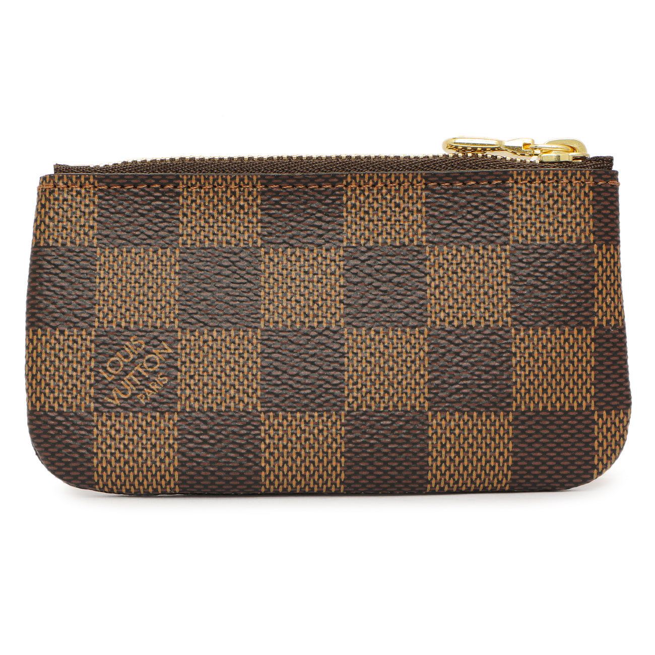 Exclusive Louis Vuitton Damier Ebene Key Pouch — Side View