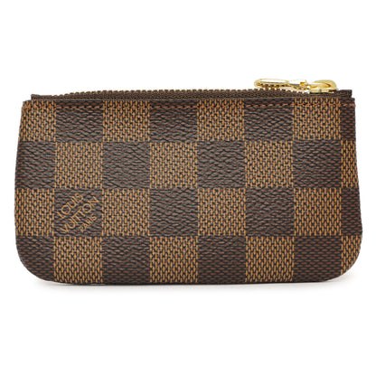 Exclusive Louis Vuitton Damier Ebene Key Pouch — Side View