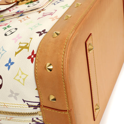 Exclusive Louis Vuitton White Multicolor Monogram Alma GM — Top View