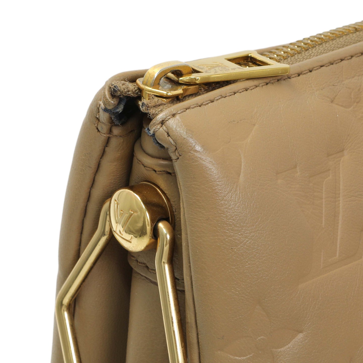 Exclusive Louis Vuitton Camel Monogram Embossed Lambskin Coussin MM — Alternate View 10