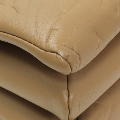 Exclusive Louis Vuitton Camel Monogram Embossed Lambskin Coussin MM — Top View