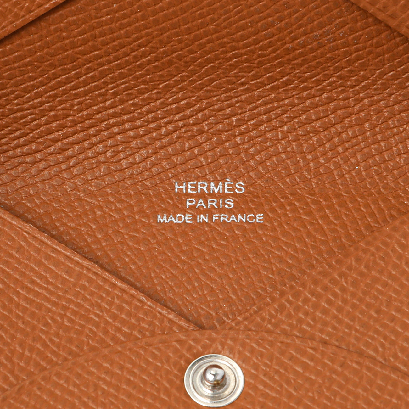 Exclusive Hermes Gold Epsom Calvi Card Case — Alternate View 9