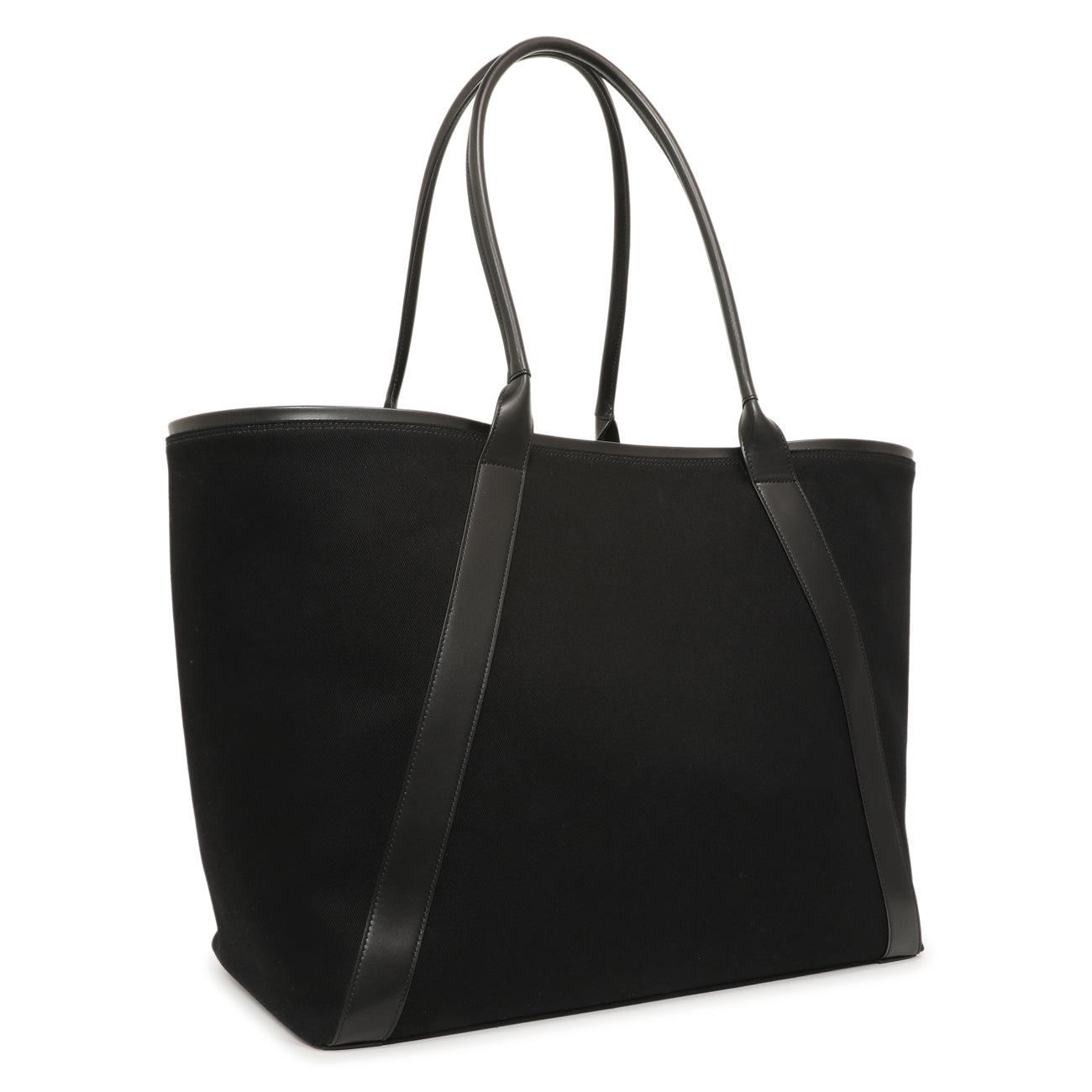 Exclusive Saint Laurent Black Rive Gauche Tote — Side View
