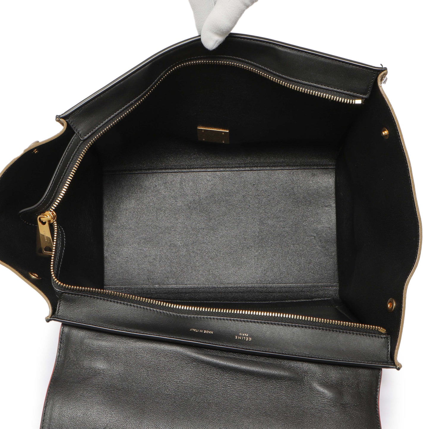 Exclusive Celine Tri-Color Calfskin Suede Medium Trapeze — Alternate View 8