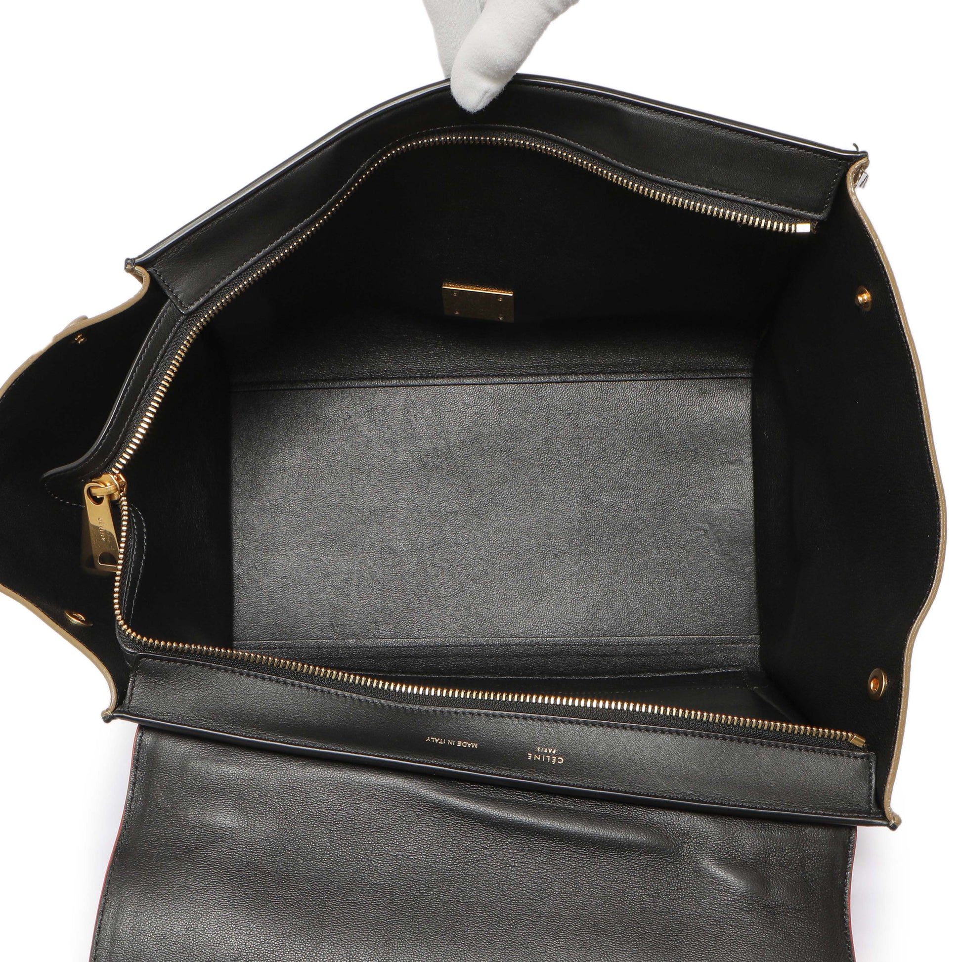 Exclusive Celine Tri-Color Calfskin Suede Medium Trapeze — Alternate View 8