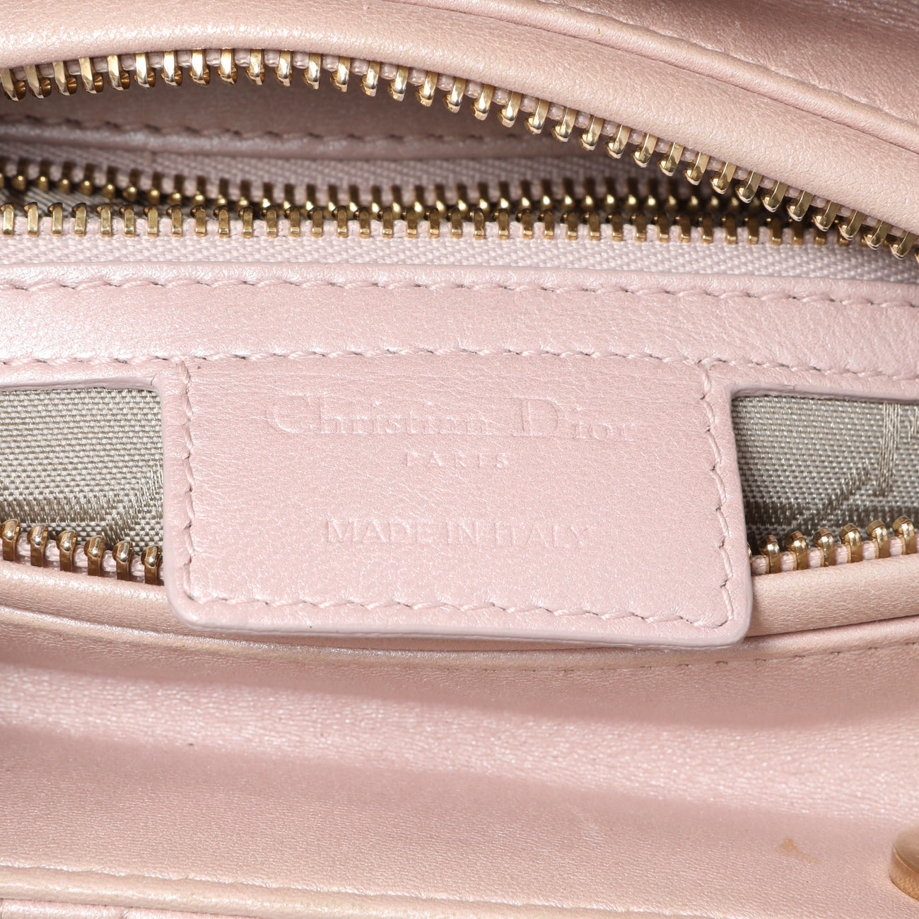 Exclusive Christian Dior Lotus Pearly Lambskin Cannage Medium Lady Dior — Alternate View 9