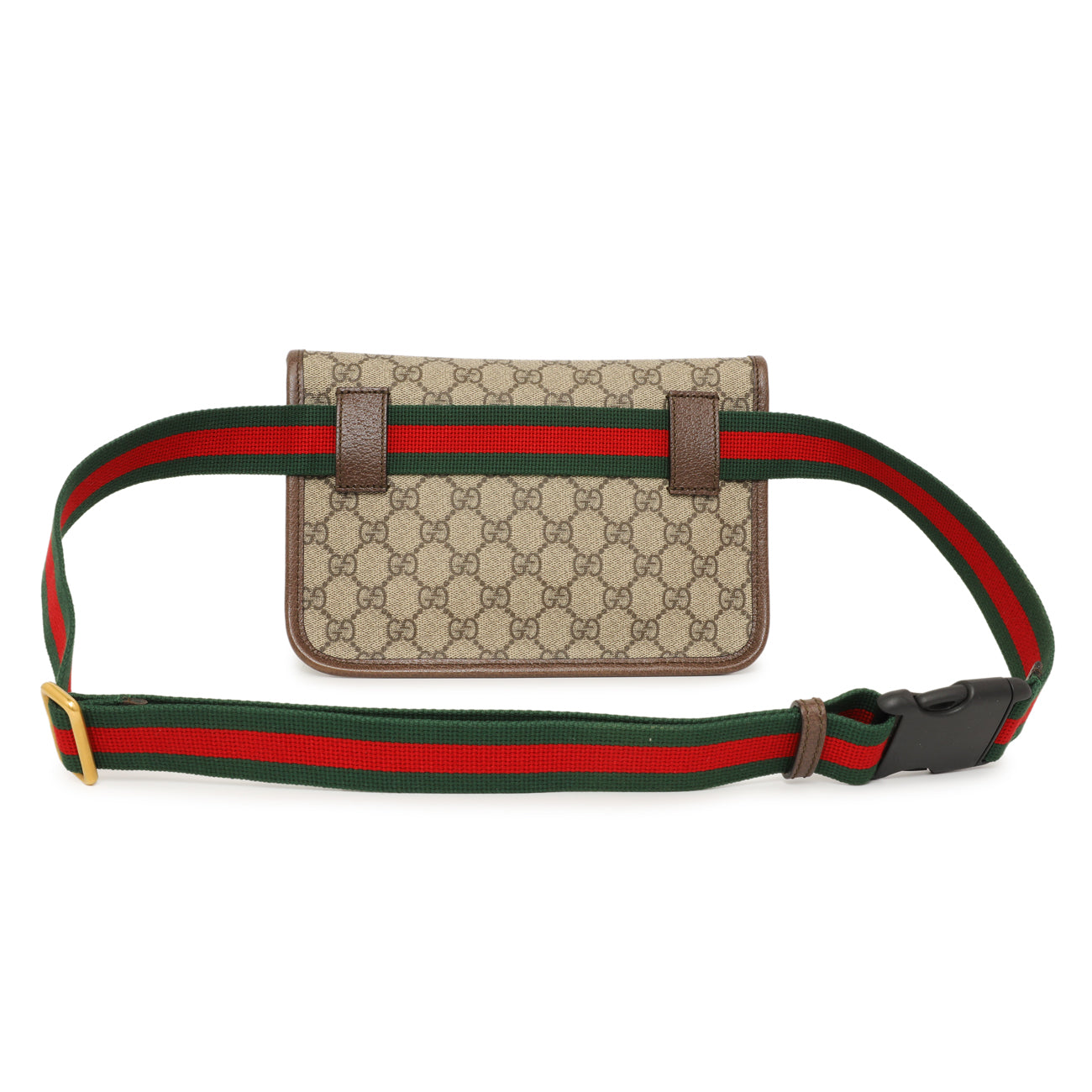 Exclusive Gucci GG Supreme Monogram Neo Vintage Web Belt Bag — Side View