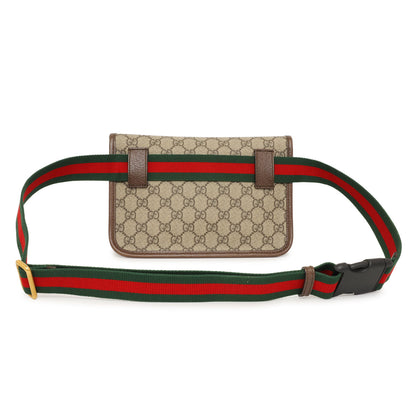 Exclusive Gucci GG Supreme Monogram Neo Vintage Web Belt Bag — Side View