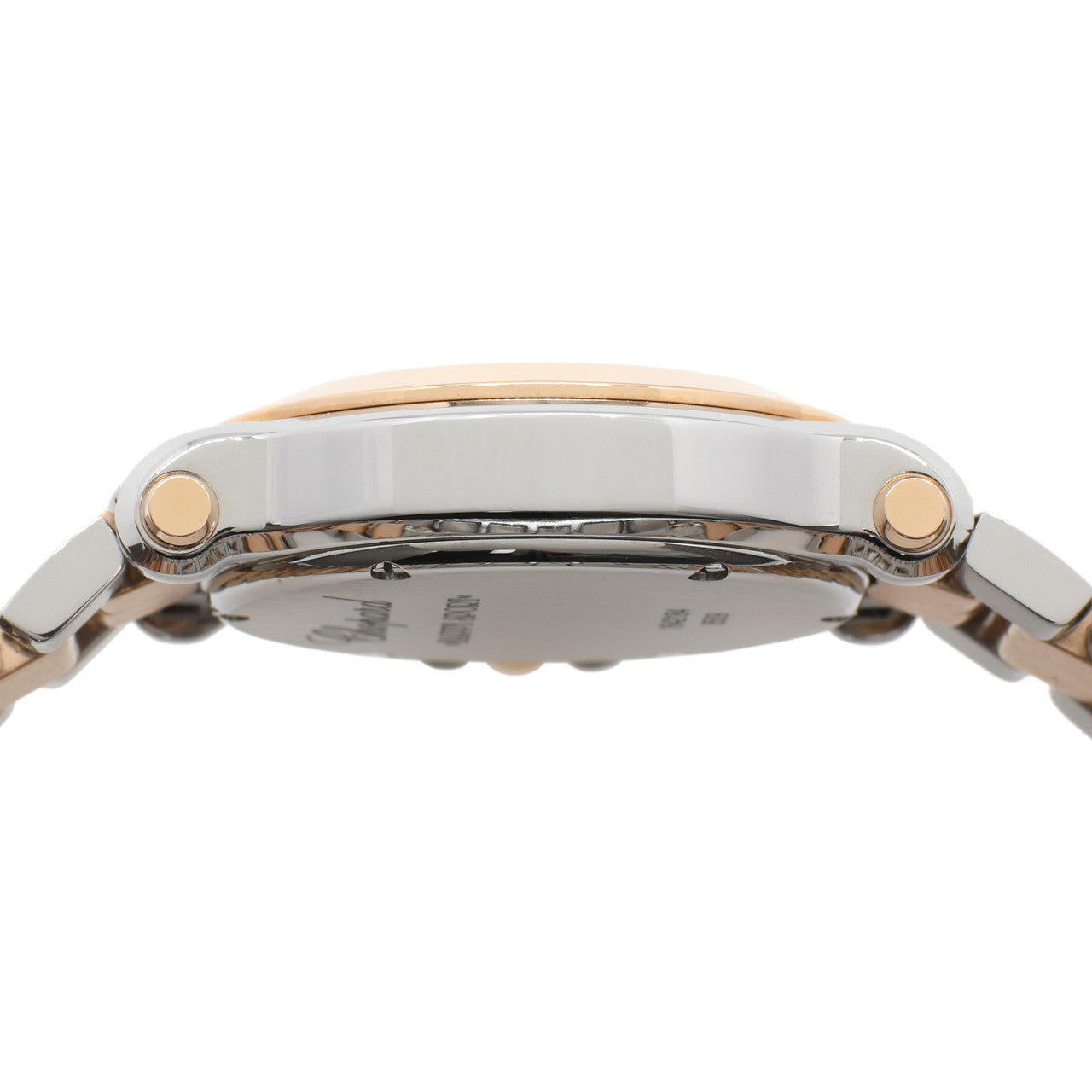 Exclusive Chopard Stainless Steel 18K Rose Gold Happy Sport 278509-6003 — Back View