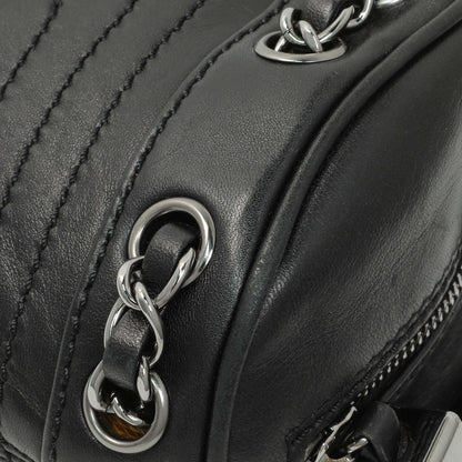 Exclusive Chanel Black Lambskin Lax Tassel Shoulder Bag — Alternate View 7