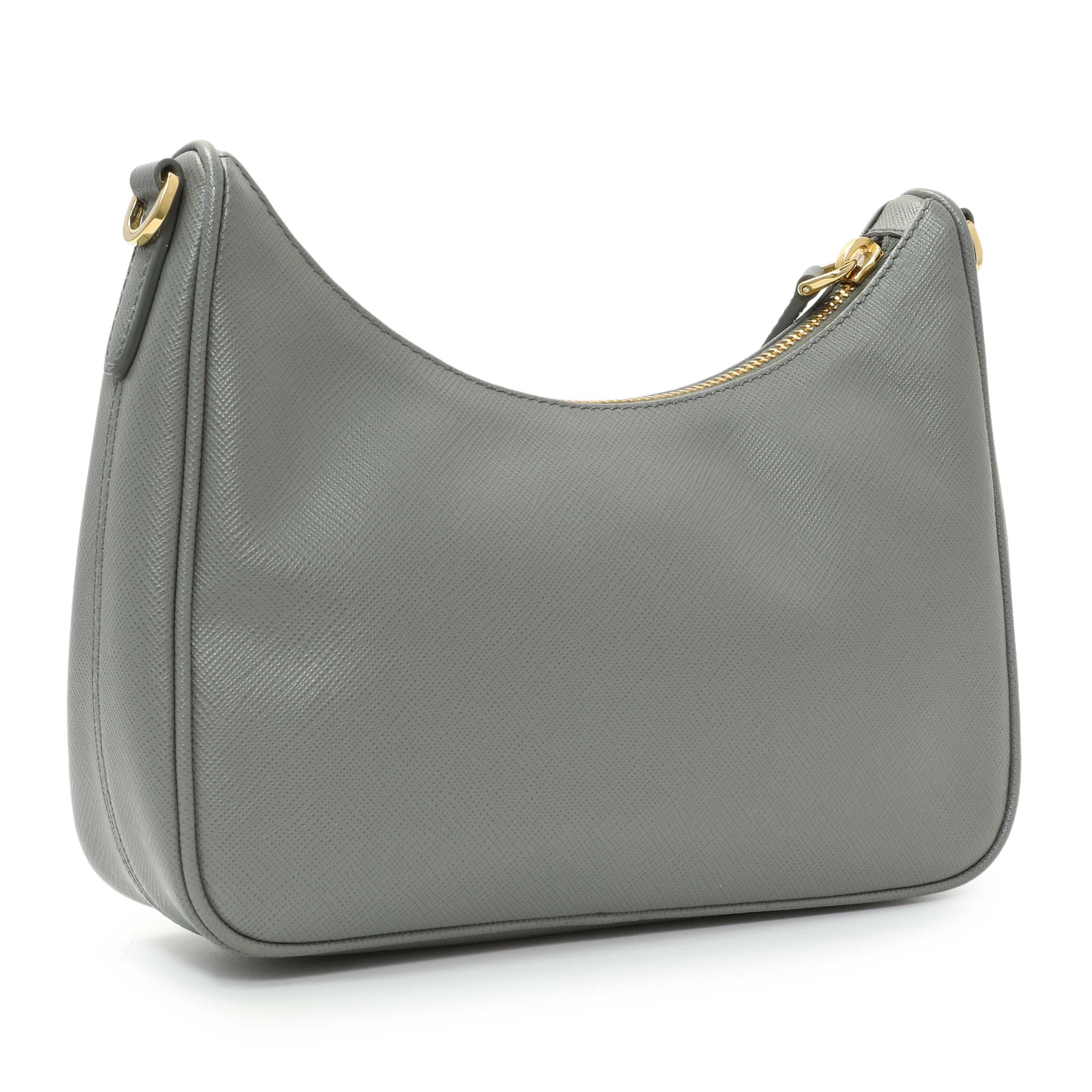 Exclusive Prada Ardesia Saffiano Re-Edition 2005 Shoulder Bag — Back View