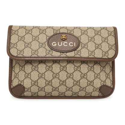 Exclusive Gucci GG Supreme Monogram Neo Vintage Web Belt Bag — Front View