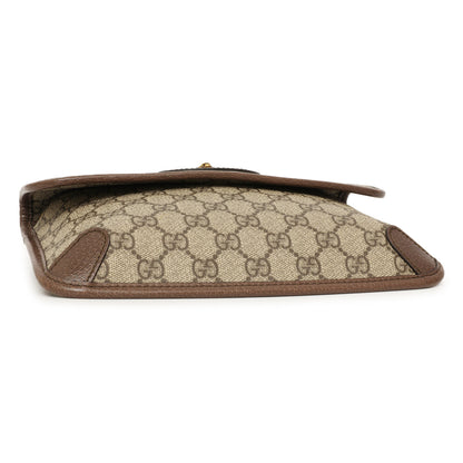 Exclusive Gucci GG Supreme Monogram Neo Vintage Web Belt Bag — Back View