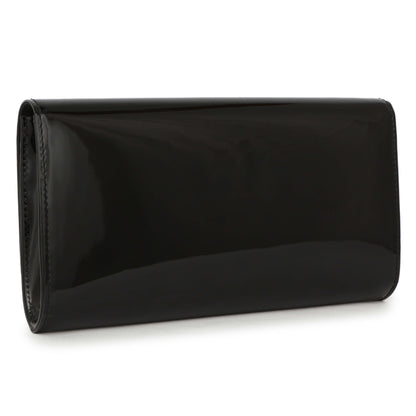 Exclusive Louis Vuitton Black Patent Louise Clutch — Side View