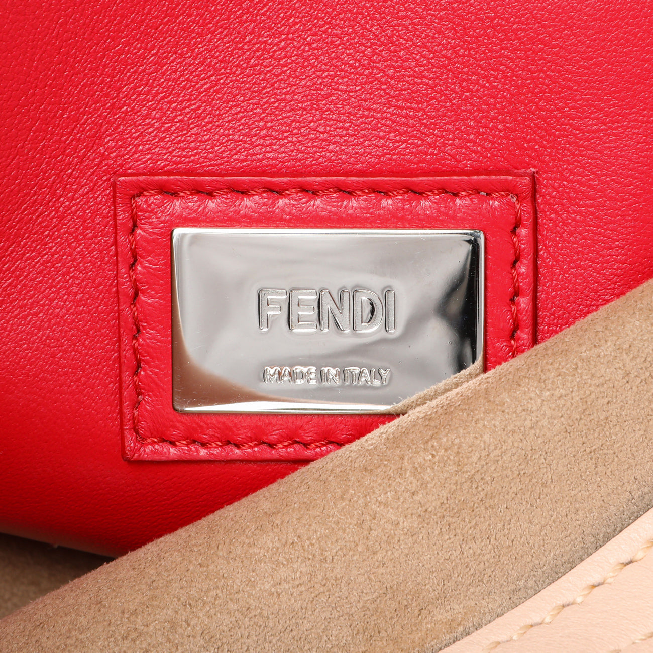 Exclusive Fendi Rosa Plaster Vitello Medium Peekaboo Iconic Satchel — Alternate View 9
