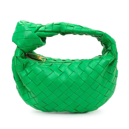 Exclusive Bottega Veneta Parakeet Nappa Intrecciato Mini Jodie — Front View