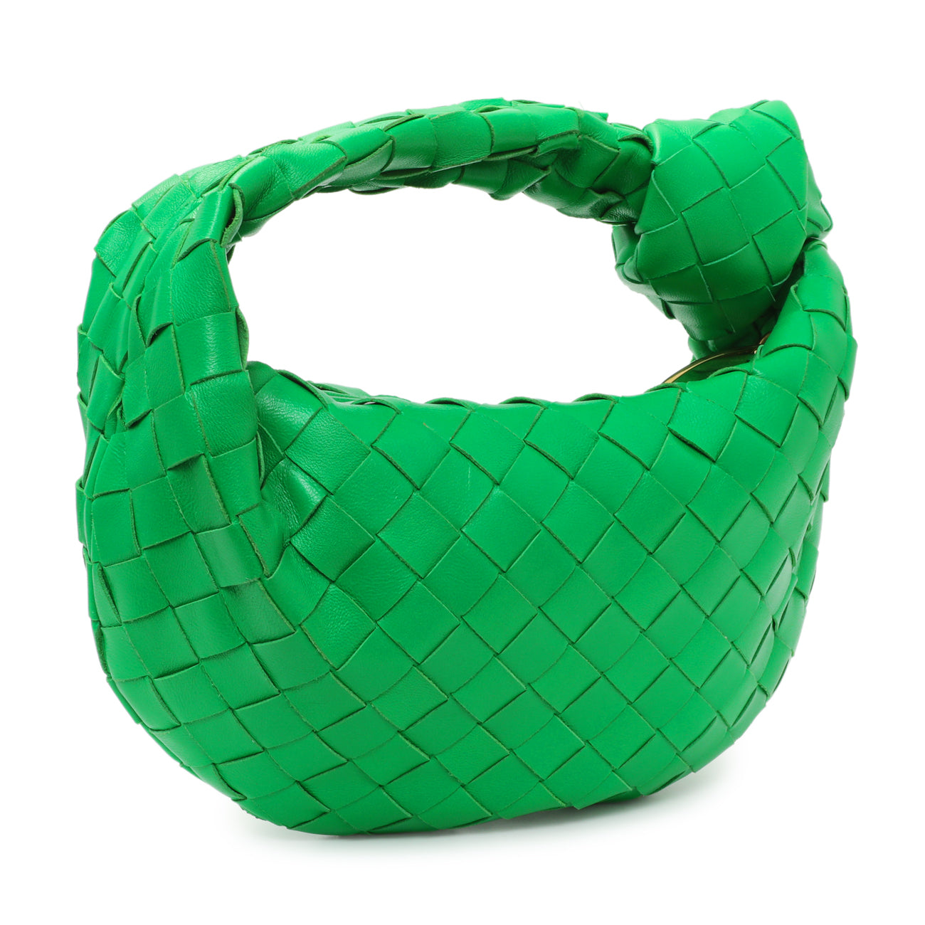 Exclusive Bottega Veneta Parakeet Nappa Intrecciato Mini Jodie — Side View