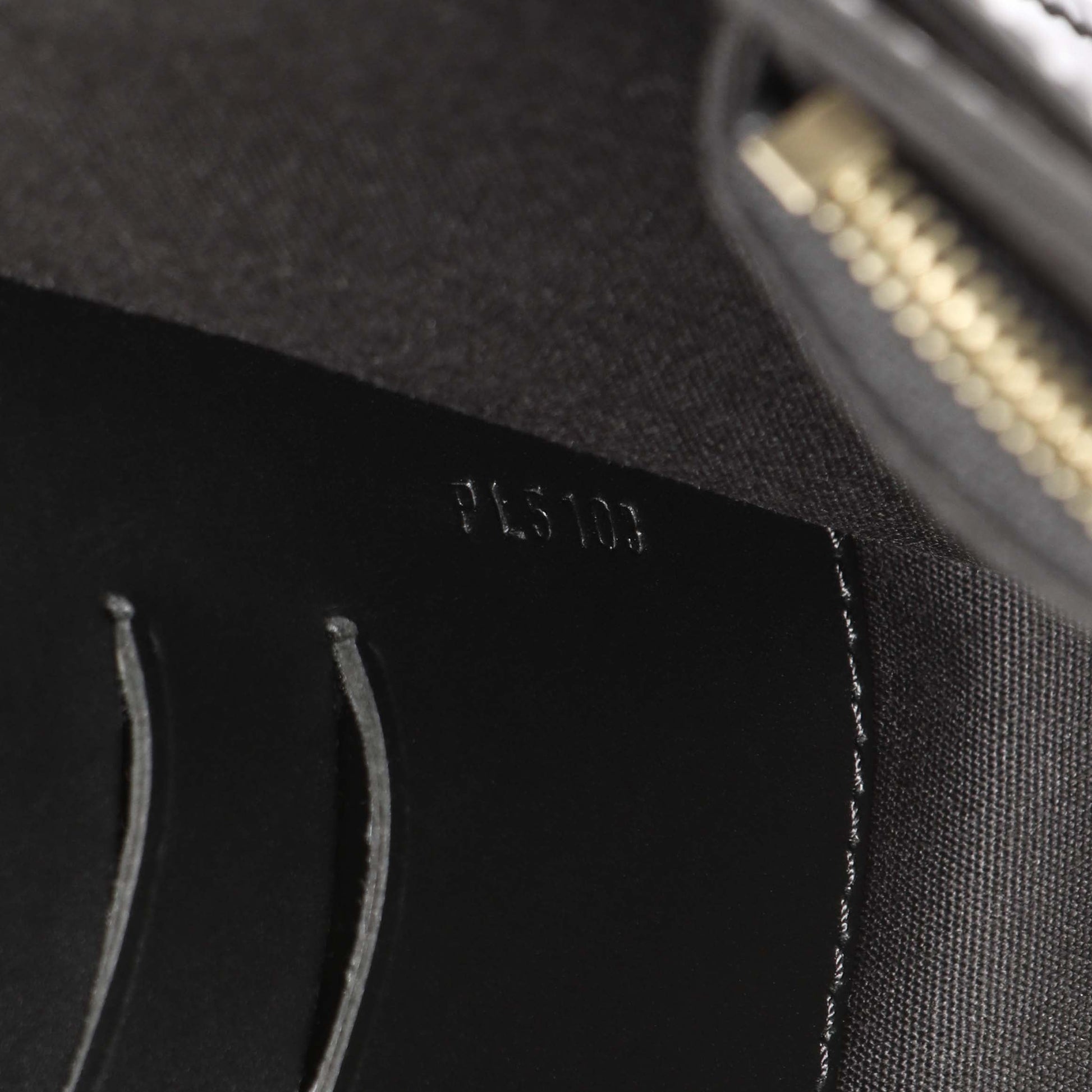 Exclusive Louis Vuitton Black Patent Louise Clutch — Lifestyle View