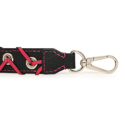 Exclusive Louis Vuitton Navy Fuchsia Calfskin Braided Shoulder Strap — Top View