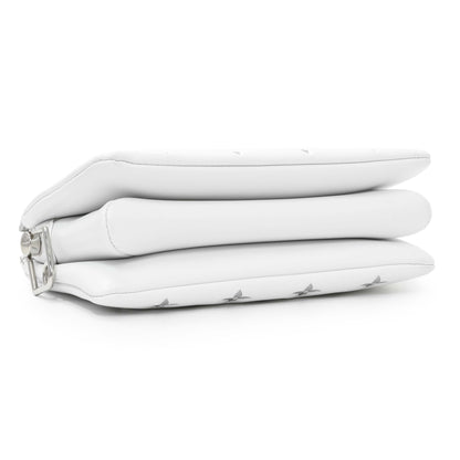 Exclusive Louis Vuitton White Lambskin Embossed Monogram Coussin BB — Back View