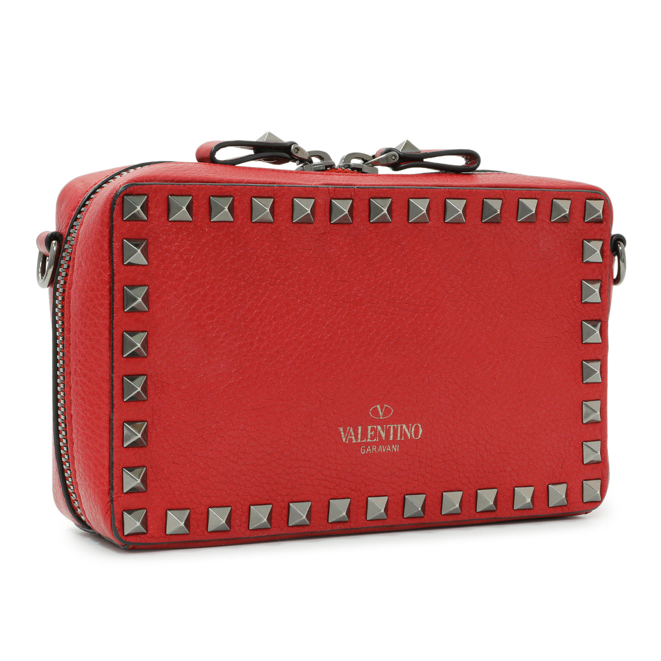 Exclusive Valentino Pebbled Calfskin Rockstud Camera Bag — Side View