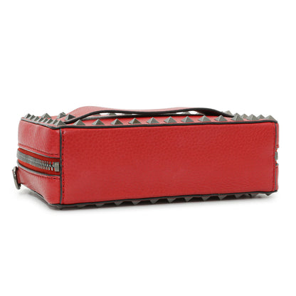 Exclusive Valentino Pebbled Calfskin Rockstud Camera Bag — Back View