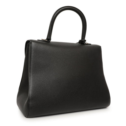 Exclusive Delvaux Black Grained Calfskin Brillant MM — Side View