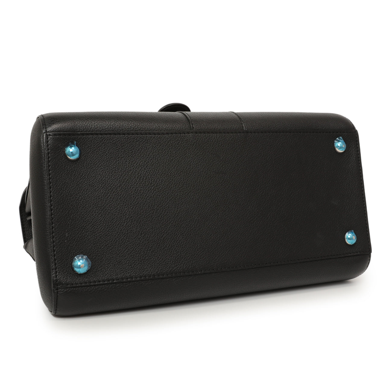 Exclusive Delvaux Black Grained Calfskin Brillant MM — Back View