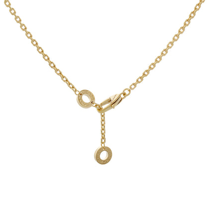 Exclusive Bulgari 18K Yellow Gold Diamond Serpenti Viper Necklace — Back View