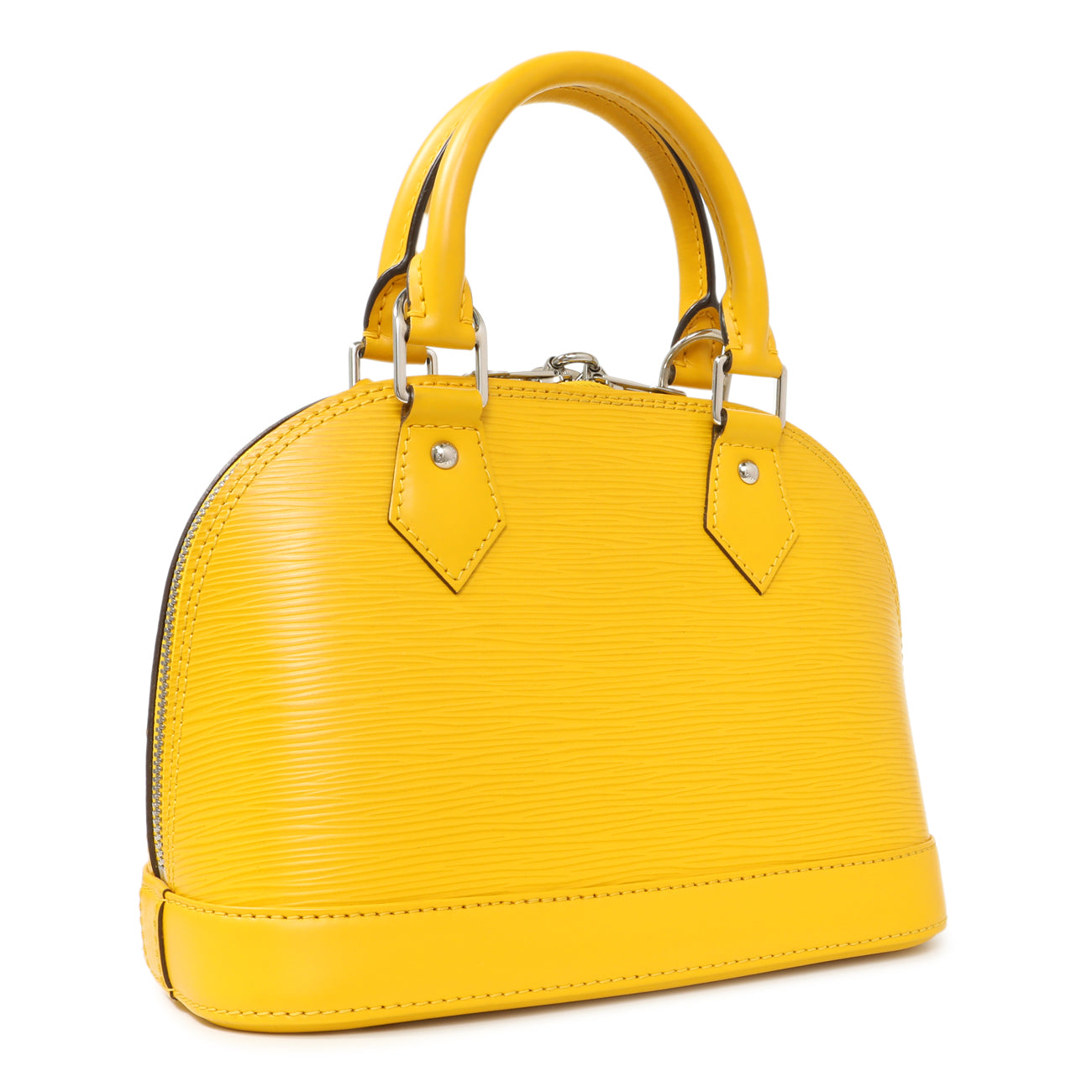 Exclusive Louis Vuitton Yellow Epi Alma BB — Side View