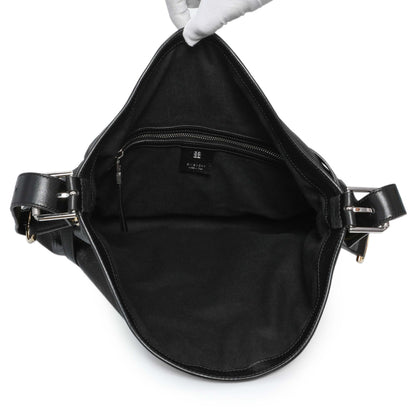 Exclusive Givenchy Black Buffalo Medium Voyou Bag — Top View