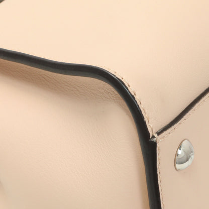 Exclusive Fendi Rosa Plaster Vitello Medium Peekaboo Iconic Satchel — Lifestyle View