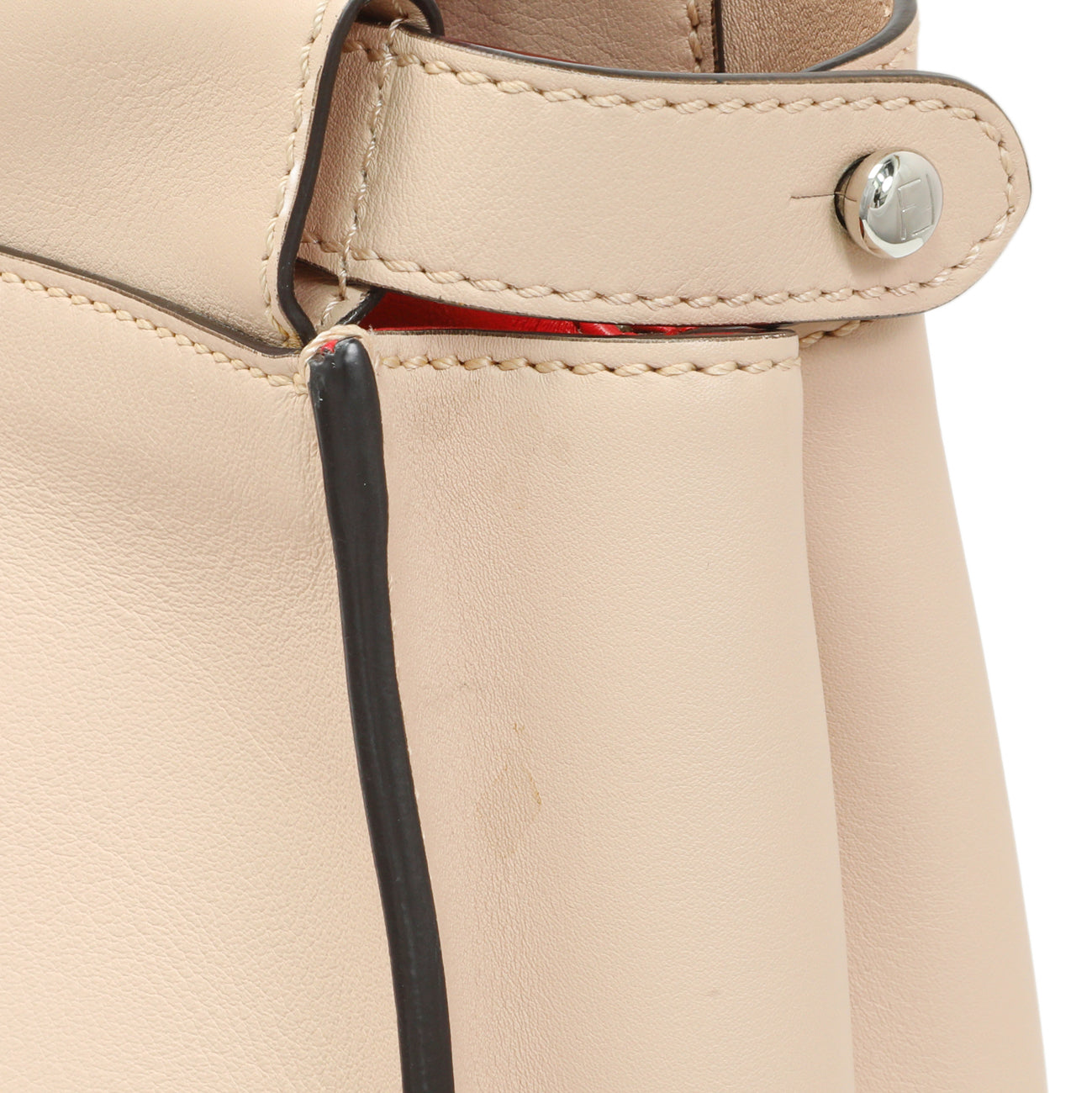 Exclusive Fendi Rosa Plaster Vitello Medium Peekaboo Iconic Satchel — Alternate View 11