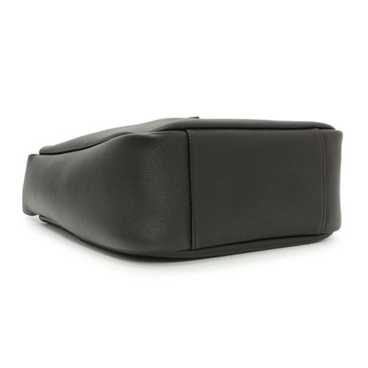 Exclusive Saint Laurent Black Smooth Calfskin Small Le 5 A 7 Soft Hobo — Back View