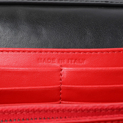 Exclusive Christian Louboutin Black Calfskin Paloma Clutch — Detail View