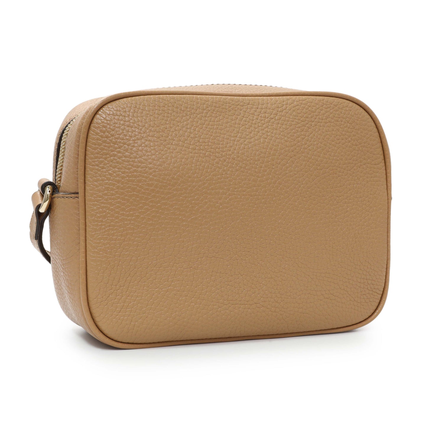 Exclusive Gucci Beige Pebbled Calfskin Small Soho Disco Bag — Side View