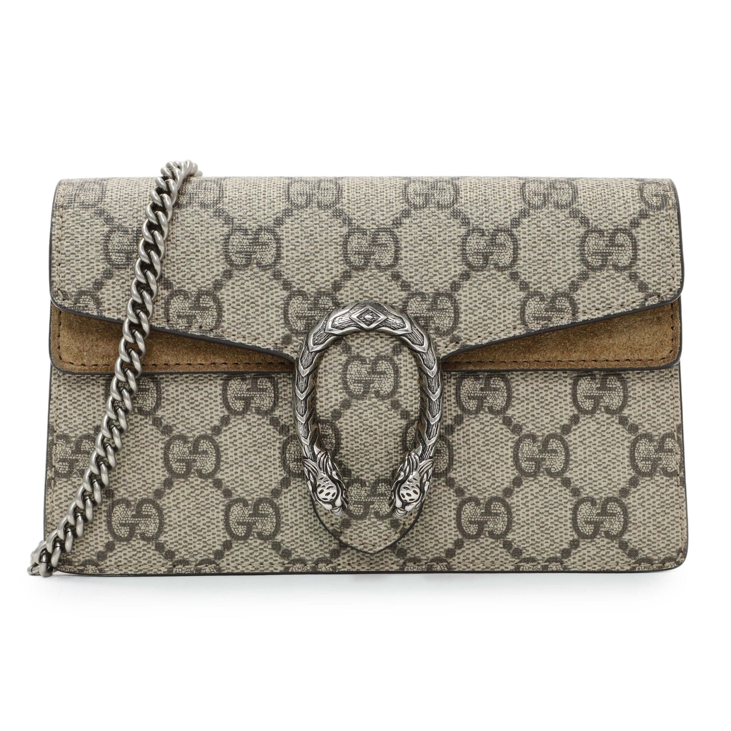 Exclusive Gucci GG Supreme Monogram Super Mini Dionysus — Front View