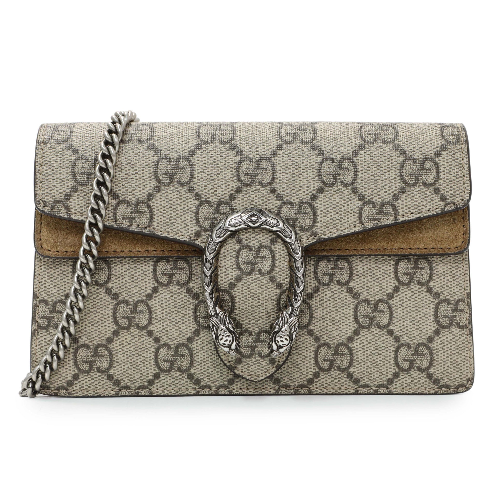 Exclusive Gucci GG Supreme Monogram Super Mini Dionysus — Front View