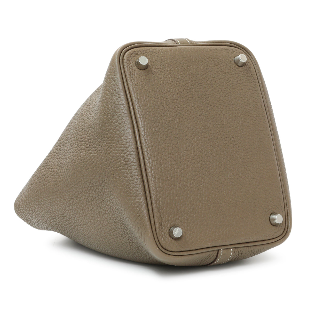 Exclusive Hermes Etoupe Clemence Picotin Lock 18 — Back View