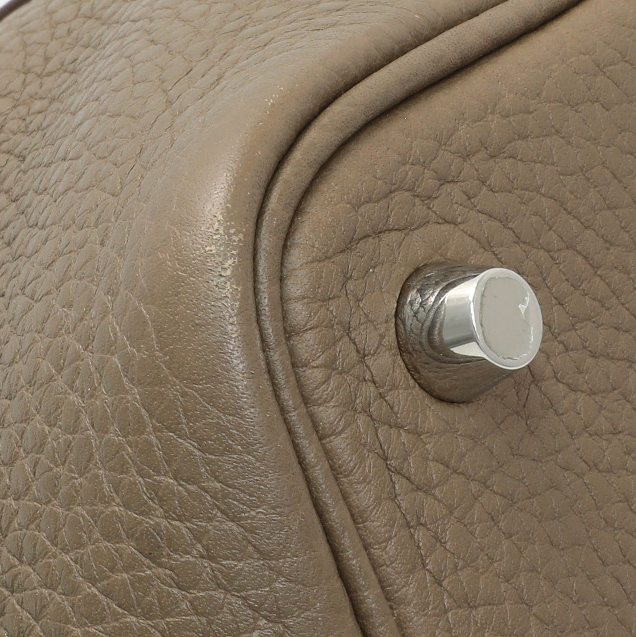Exclusive Hermes Etoupe Clemence Picotin Lock 18 — Top View