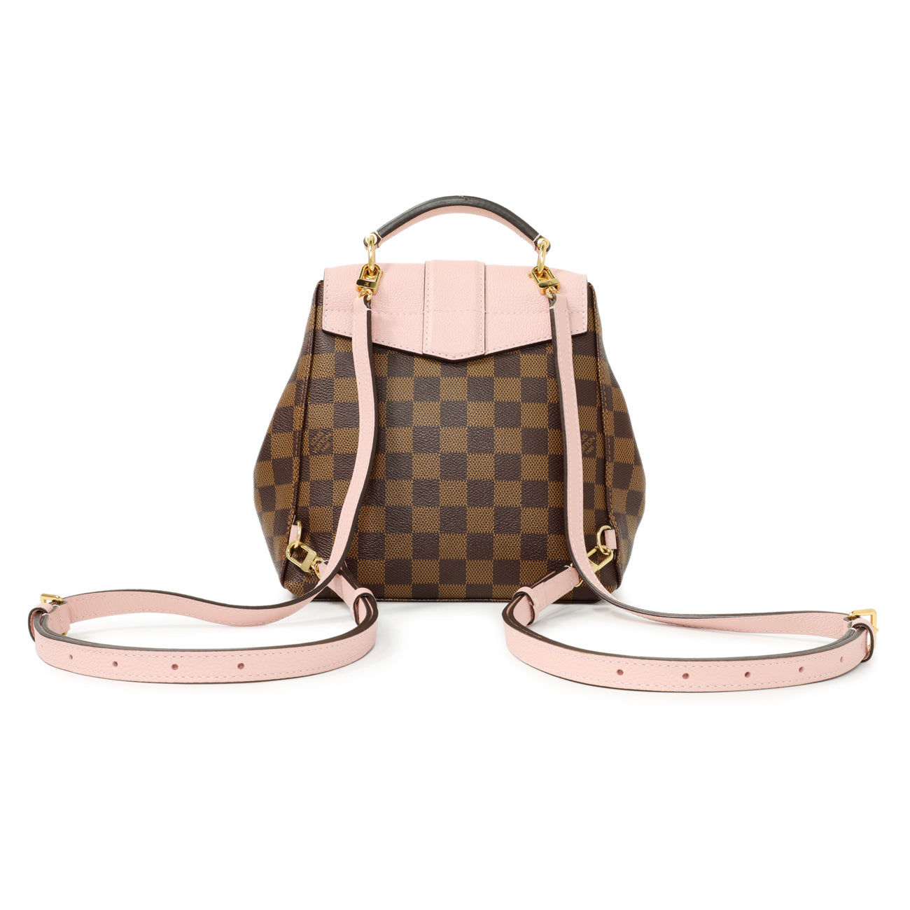 Exclusive Louis Vuitton Damier Ebene Clapton Backpack — Side View
