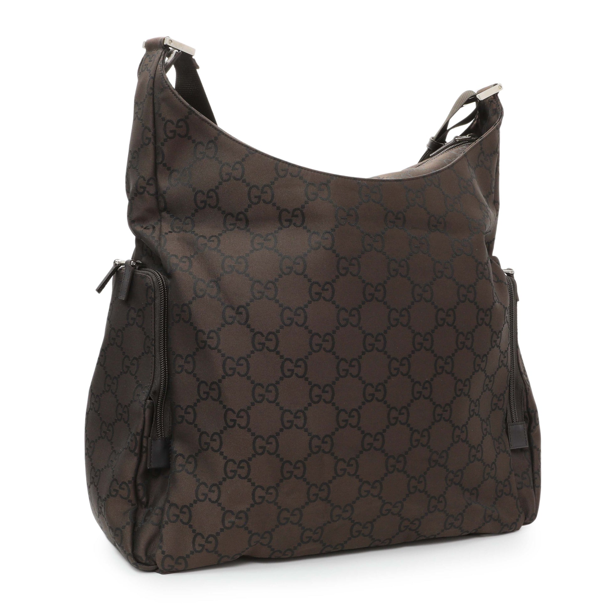 Exclusive Gucci GG Nylon Travel Bag — Side View