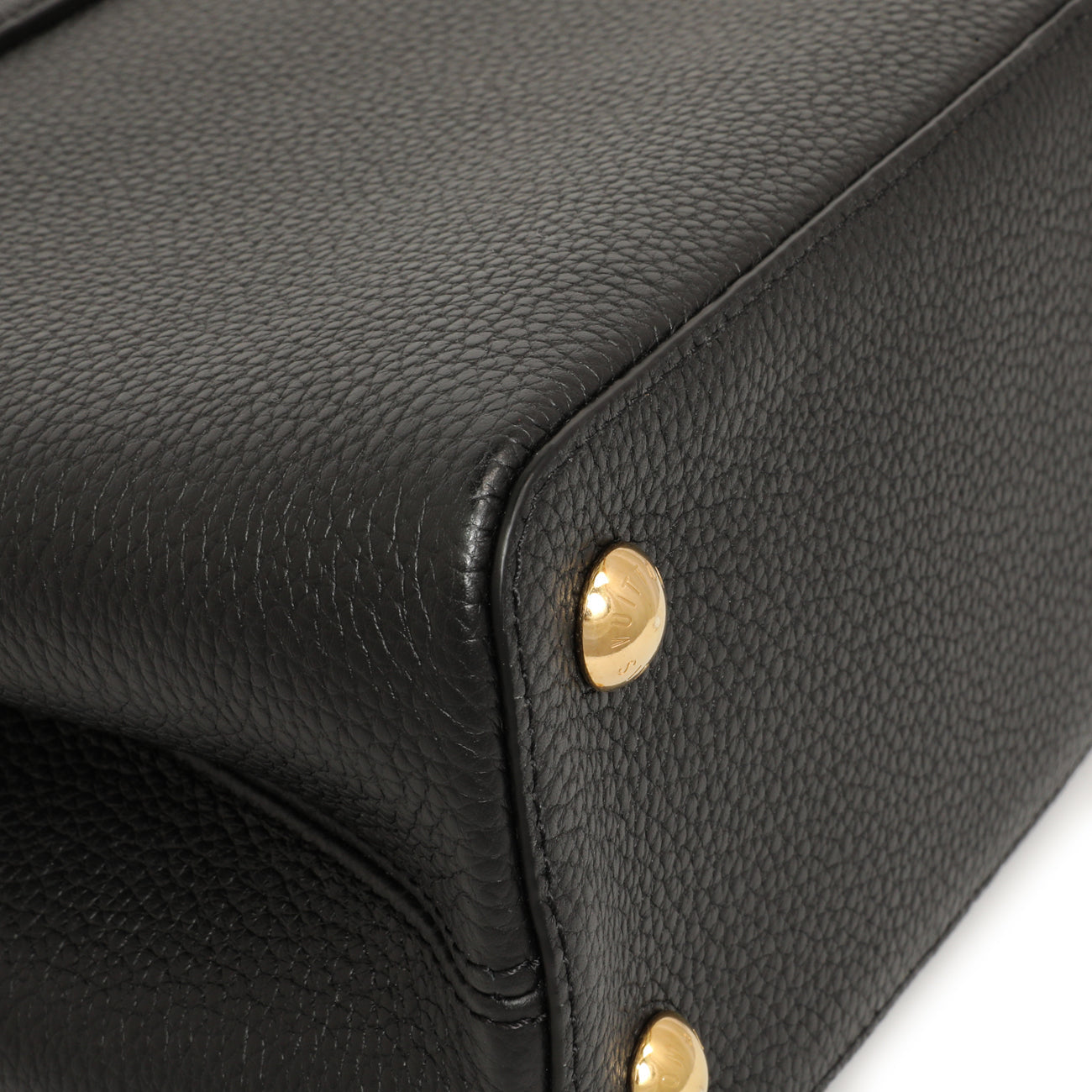 Exclusive Louis Vuitton Black Taurillon Flower Crown Capucines PM — Lifestyle View
