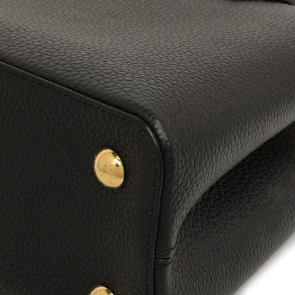 Exclusive Louis Vuitton Black Taurillon Flower Crown Capucines PM — Alternate View 7