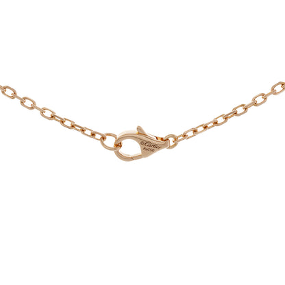 Exclusive Cartier 18K Diamond Trinity Pendant Necklace — Back View