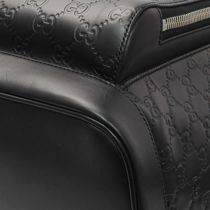 Exclusive Gucci Black Guccissima Signature Day Backpack — Detail View