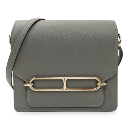 Exclusive Hermes Gris Meyer Evercolor Mini Roulis 18 — Front View