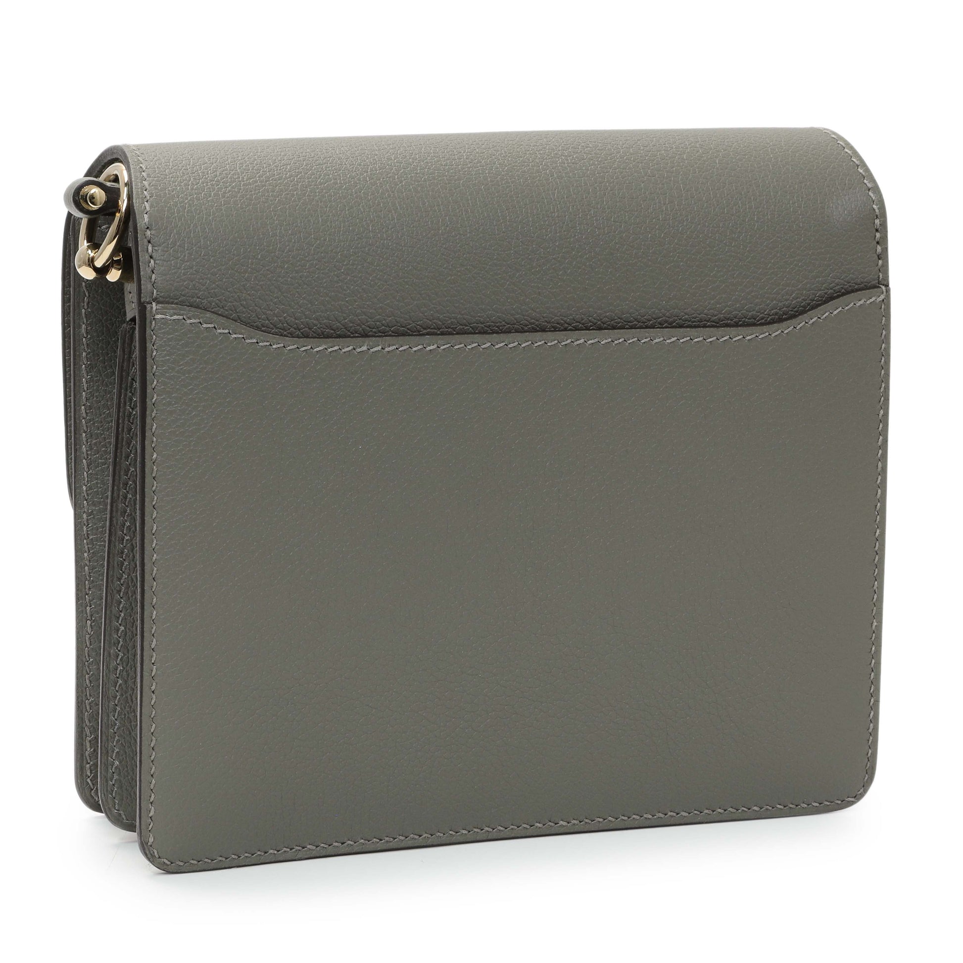 Exclusive Hermes Gris Meyer Evercolor Mini Roulis 18 — Side View