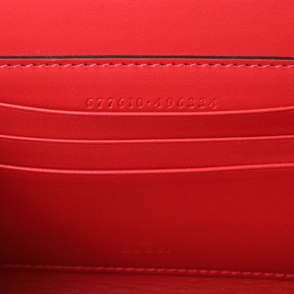 Exclusive Gucci GG Supreme Monogram Moon Calfskin Love Valentines Day Padlock Case — Detail View